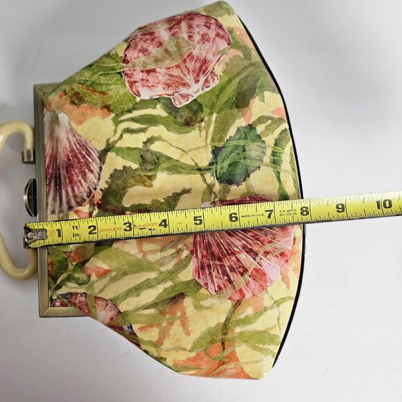 Patricia Nash Bag Seashells By The Seashore Kelmscott Frame Cross Body - Retired - Picture 14 of 16